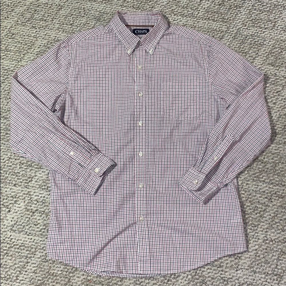 Men’s Chaps button down dress shirt size Large